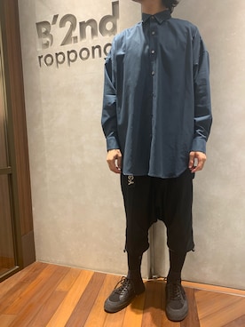 「B2nd」｜601 さん（メンズ・172cm）の夏コーディネート