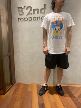 「B'2nd（ビーセカンド）のアイテム（トップス）」を使った、601 さん（メンズ・172cm）の夏コーディネート