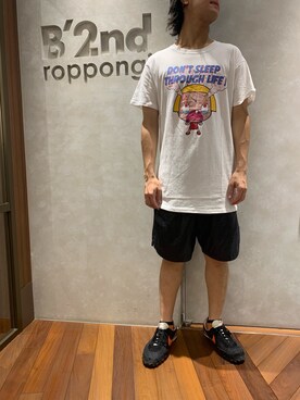 「B'2nd（ビーセカンド）のアイテム（トップス）」を使った、601 さん（メンズ・172cm）の夏コーディネート