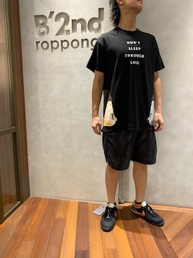 「B'2nd（ビーセカンド）のアイテム」を使った、601 さん（メンズ・172cm）の夏コーディネート