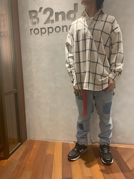 「LUSOR（ルーソル）のアイテム」を使った、601 さん（メンズ・172cm）の秋コーディネート