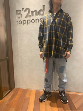 「LUSOR（ルーソル）のアイテム」を使った、601 さん（メンズ・172cm）の秋コーディネート