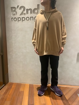 「プルオーバーパーカー」｜601 さん（メンズ・172cm）の秋コーディネート
