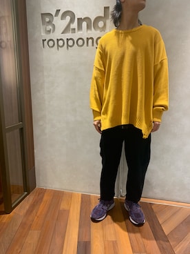 「LUSOR（ルーソル）のアイテム」を使った、601 さん（メンズ・172cm）の秋コーディネート