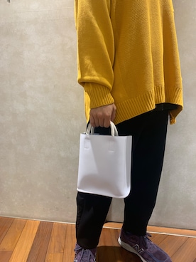 「ミニトート」｜601 さん（メンズ・172cm）の秋コーディネート