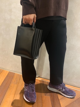 「ミニトート」｜601 さん（メンズ・172cm）の秋コーディネート