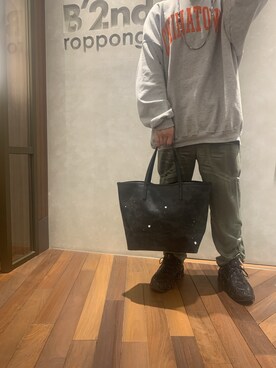 「GENTIL BANDIT（ジャンティバンティ）のアイテム」を使った、601 さん（メンズ・172cm）の冬コーディネート