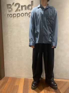 「B2nd」｜601 さん（メンズ・172cm）の冬コーディネート