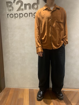 「B'2nd（ビーセカンド）のアイテム（トップス）」を使った、601 さん（メンズ・172cm）の冬コーディネート