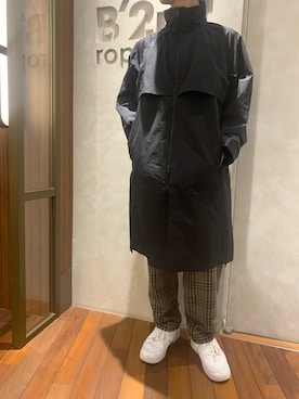「ATTACHMENT（アタッチメント）のアイテム（ジャケット/アウター）」を使った、601 さん（メンズ・172cm）の春コーディネート