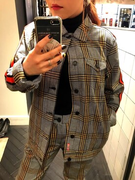 「SCOTCH&SODA（スコッチアンドソーダ）のアイテム（ジャケット/アウター）」を使った、Ꮪさん（レディース・150cm）の春コーディネート