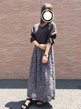 「w closet」｜「アイテム（腕時計）」を使った、ｗａｋａ＊さん（レディース・153cm）の夏コーディネート