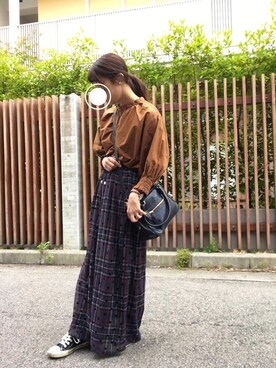 「Marc by Marc Jacobs（マークバイマークジェイコブス）のアイテム（ブレスレット）」を使った、ｗａｋａ＊さん（レディース・153cm）の秋コーディネート
