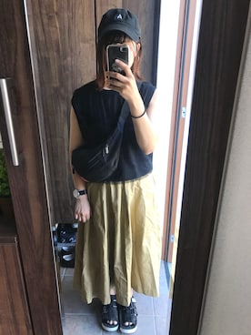 「w closet」｜「アイテム（腕時計）」を使った、ｗａｋａ＊さん（レディース・153cm）の夏コーディネート