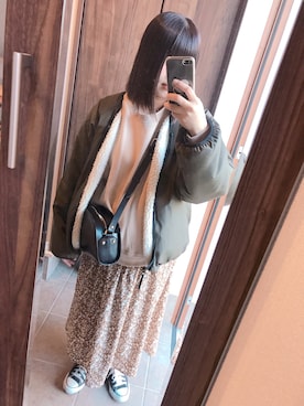 「A.P.C.」｜「アイテム（ブルゾン）」を使った、ｗａｋａ＊さん（レディース・153cm）の春コーディネート