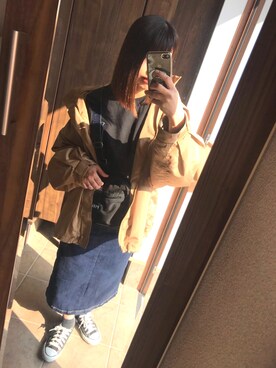 「Kastane」｜「アイテム（マウンテンパーカー）」を使った、ｗａｋａ＊さん（レディース・153cm）の春コーディネート