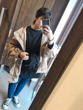 「PAGEBOY」｜「アイテム（マウンテンパーカー）」を使った、ｗａｋａ＊さん（レディース・153cm）の春コーディネート