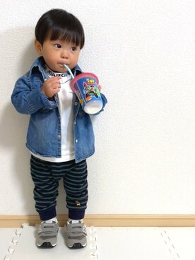 EIMA.SAEさん(キッズ・80cm)の春コーディネート