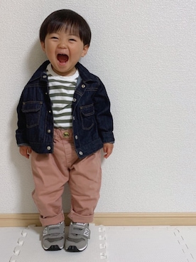 「1歳半」｜「アイテム（その他）」を使った、EIMA.SAEさん（キッズ・80cm）の春コーディネート