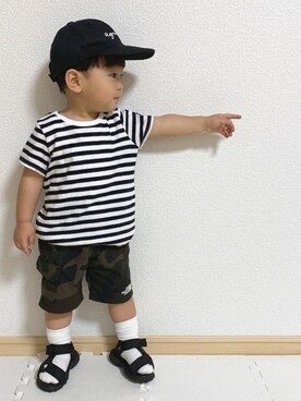 EIMA.SAEさん（キッズ・74cm）の夏コーディネート