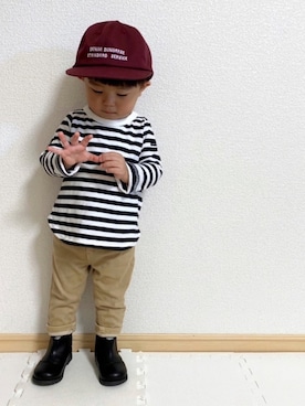 EIMA.SAEさん（キッズ・80cm）の秋コーディネート