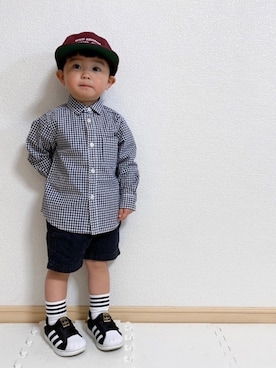 EIMA.SAEさん（キッズ・80cm）の春コーディネート