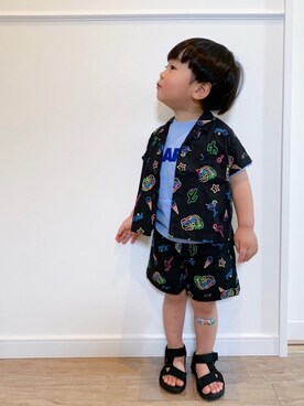 EIMA.SAEさん（キッズ・80cm）の夏コーディネート
