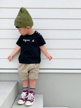 EIMA.SAEさん（キッズ・90cm）の夏コーディネート