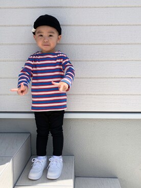 EIMA.SAEさん（キッズ・90cm）の秋コーディネート