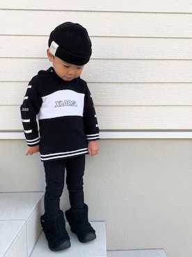 EIMA.SAEさん(キッズ・90cm)の冬コーディネート