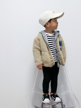 EIMA.SAEさん(キッズ・90cm)の冬コーディネート