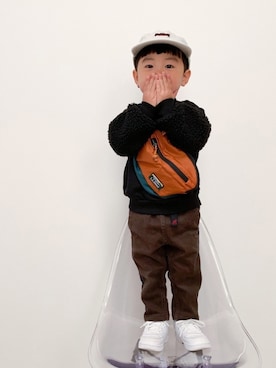 EIMA.SAEさん(キッズ・90cm)の冬コーディネート