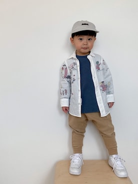 EIMA.SAEさん（キッズ・90cm）の冬コーディネート