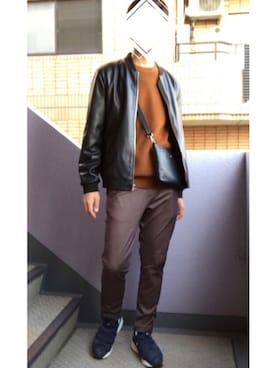 「RAGEBLUE（レイジブルー）のアイテム（メッセンジャーバッグ）」を使った、☀️HARUTO☀️さん（メンズ・183cm）の冬コーディネート