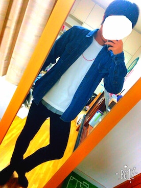 「BACK NUMBER（バックナンバー）のアイテム（デニムジャケット）」を使った、りょうたさん（メンズ・166cm）の秋コーディネート