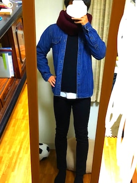 「BACK NUMBER（バックナンバー）のアイテム（デニムジャケット）」を使った、りょうたさん（メンズ・166cm）の秋コーディネート