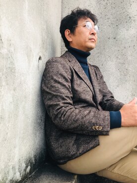 「FREE GATE（フリーゲート）のアイテム」を使った、しもん＠WEARさん（メンズ・173cm）の秋コーディネート