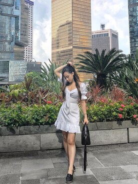 Jennifer Hungさん（レディース・160cm）の夏コーディネート