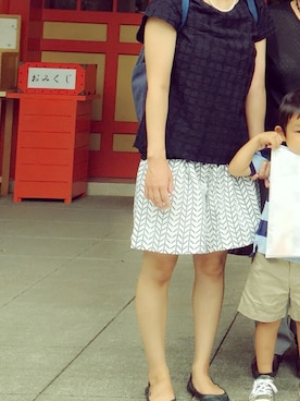 「LE JUN（ルジュン）のアイテム（バッグ）」を使った、miemさん（レディース・150cm）の夏コーディネート