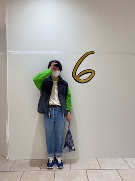 「ROKU」｜「アイテム（ジャケット/アウター）」を使った、T4k0さん（メンズ・163cm）の春コーディネート