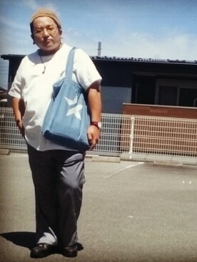 「Daniel Wellington」｜「アイテム（ハンチング/ベレー帽）」を使った、Ryosuke Rhyon Maedaさん（メンズ・158cm）の夏コーディネート