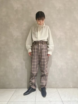 「アイテム（その他シューズ）」を使った、よしかわさん（レディース・151cm）の冬コーディネート