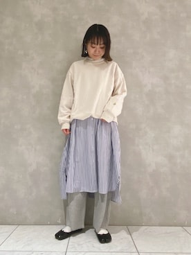 「pou dou dou」｜よしかわさん（レディース・151cm）の冬コーディネート