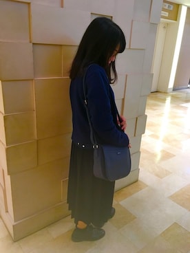 「agnes b.（アニエスベー）のアイテム（バッグ）」を使った、イバさん（レディース・152cm）の秋コーディネート