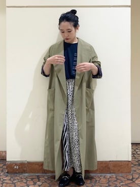 「FIL DE FER（フィルデフェール）のアイテム（その他アウター）」を使った、suu.さん（レディース・152cm）の秋コーディネート