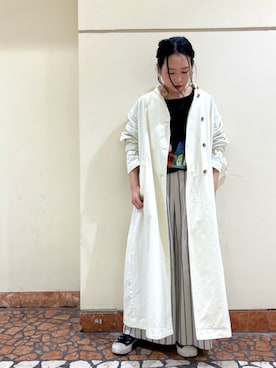 「NOMBRE IMPAIR（ノンブルアンペール）のアイテム（その他アウター）」を使った、suu.さん（レディース・152cm）の春コーディネート