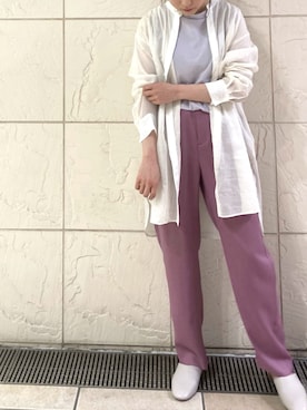 「NOMBRE IMPAIR（ノンブルアンペール）のアイテム（その他シューズ）」を使った、suu.さん（レディース・152cm）の春コーディネート
