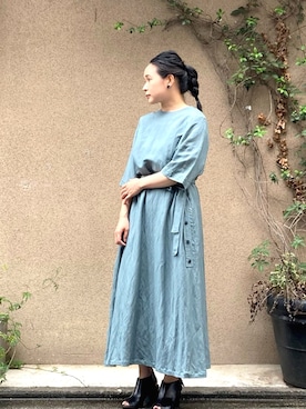 「NOMBRE IMPAIR（ノンブルアンペール）のアイテム（その他シューズ）」を使った、suu.さん（レディース・152cm）の夏コーディネート