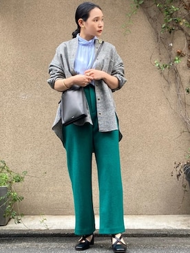 「NOMBRE IMPAIR（ノンブルアンペール）のアイテム（パンプス）」を使った、suu.さん（レディース・152cm）の秋コーディネート