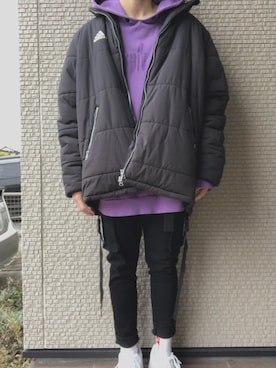 「Gosha Rubchinskiy（ゴーシャラブチンスキー）のアイテム（ジャケット/アウター）」を使った、しょうたさん（メンズ・179cm）の冬コーディネート